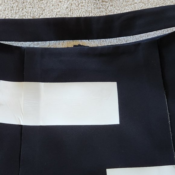 Kenzo open waist detail black/white mini skirt/peplum Sz 38 Made in France - Picture 6 of 9